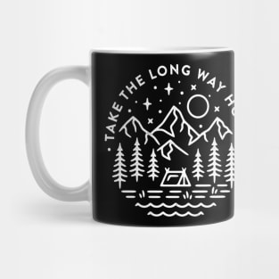 Take the long way home camping Mug